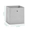 Zeller Aufbewahrungsbox Vlies Hellgrau 28x28x28 cm