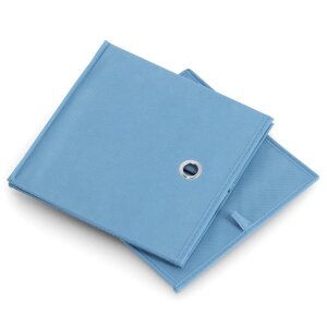 Zeller Aufbewahrungsbox Vlies Rauchblau 28x28x28 cm