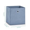 Zeller Aufbewahrungsbox Vlies Rauchblau 28x28x28 cm