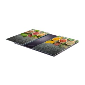 Zeller Herdabdeck-/Schneideplatten-Set Spices 30x52 cm