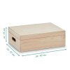 Zeller Allzweckkiste mit Deckel Nadelholz 40x30x14 cm
