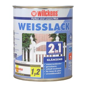 Wilckens Weißlack 2in1 glänzend Weiß...