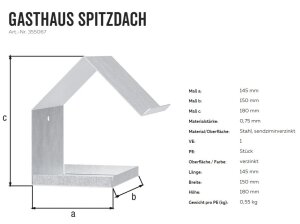 Vogelhaus wetterfest zum Aufhängen Bausatz Vogelhäuschen Nistkasten für Vögel