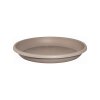 Geli Untersetzer Cylindro taupe Topf Pflanz Blumen Teller rund Kunststoff