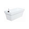 Blumenkasten Cube Case 40 cm lang 8 Liter weiß Wasserspeicher Bewässerungssystem