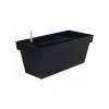 Blumenkasten Cube Case 40 cm lang 8 Liter anthrazit Wasserspeicher Bewässerungssystem