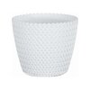 FarbenFux Übertopf Sevilla ⌀ 13 cm weiß Blumentopf
