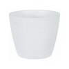 FarbenFux Übertopf Sevilla ⌀ 19 cm weiß Blumentopf