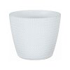 FarbenFux Übertopf Sevilla ⌀ 26 cm weiß Blumentopf