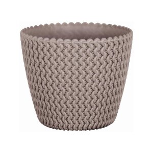 FarbenFux Übertopf Sevilla ⌀ 13 cm Mocca (hellbraun)...