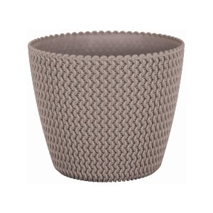 FarbenFux Übertopf Sevilla ⌀ 16 cm Mocca (hellbraun)...