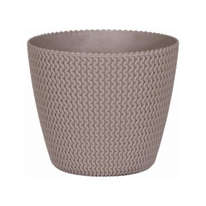 FarbenFux Übertopf Sevilla ⌀ 19 cm Mocca (hellbraun)...