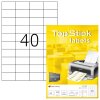 XXL Großpackung 1000 Blatt - TopStick Nr. 8698 Klebeetiketten Label 1000 Blatt A4 Blanko 52,5x29,7 mm