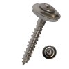 50x Spenglerschrauben 4,5x50 mm A2 Kreuzschlitz mit Dichtscheibe d = 15 mm