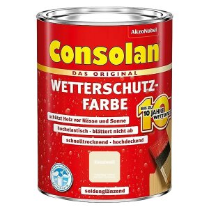 Consolan Wetterschutzfarbe 750 ml Kieselweiß...