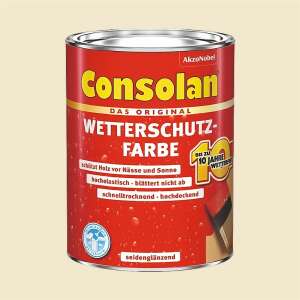 Consolan Wetterschutzfarbe 750 ml Kieselweiß...