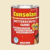 Consolan Wetterschutzfarbe 750 ml Kieselweiß Deckend Holzschutz Außen