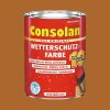 Consolan Wetterschutzfarbe 750 ml Rehbraun Deckend Holzschutz Außen