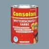 Consolan Wetterschutzfarbe 750 ml Horizontblau Deckend Holzschutz Außen