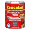 Consolan Wetterschutzfarbe 750 ml Sommerblau Deckend Holzschutz Außen