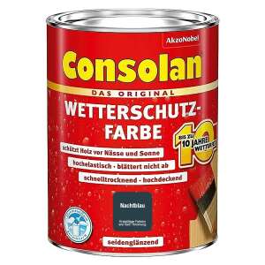 Consolan Wetterschutzfarbe 750 ml Nachtblau Deckend...