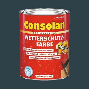 Consolan Wetterschutzfarbe 750 ml Nachtblau Deckend...