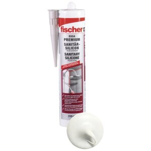 fischer Sanitärsilikon DSSA weiß 310 ml...