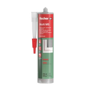 fischer Bauklebstoff Multi MS grau 290 ml starker Kleber...