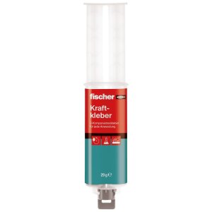fischer 2-Komponenten Kraftkleber 25 ml transparent 2K