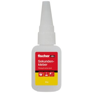 fischer Sekundenkleber 20 g blitzschneller Alleskleber
