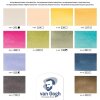 Van Gogh Aquarellfarbkasten gedeckte Farben mit 12 Farben in halbe Näpfchen
