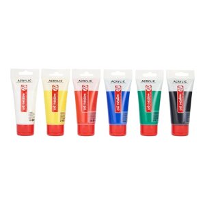 Talens Art Creation Acrylfarbe Set 6 x 75 ml hochwertiges Künstler Acrylfarben Set