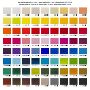 Amsterdam Standard Series Acrylfarben Allgemeine Auswahl Set | 72 x 20 ml