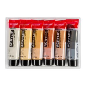 Amsterdam Standard Series Acrylfarben Metallicfarben Set | 6 x 20 ml