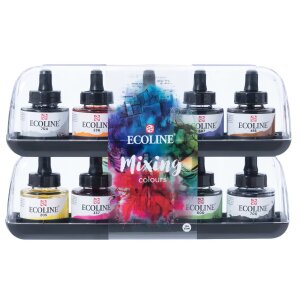 Ecoline Flüssige Wasserfarbe Mischset 10 x 30 ml ...