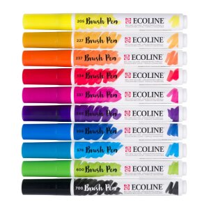 Ecoline Brush Pen Primärfarben-Set 10 Farben ...