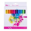 Ecoline Brush Pen Primärfarben-Set 10 Farben  Leuchtende Aquarellmarker