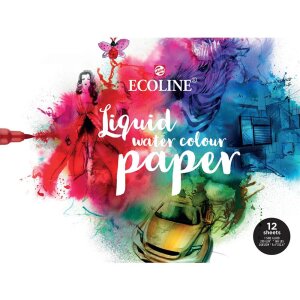 Ecoline Aquarellpapierblock 24x32 cm 290 g 12 Blatt ...