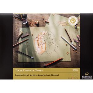 Rembrandt Toned Paper Verona Green A3 180 g 50 Blatt ...