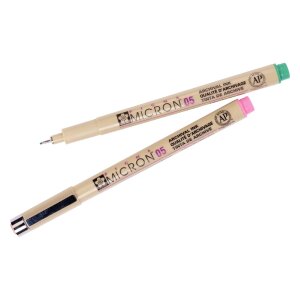 Sakura Pigma Micron 05 Etui mit 9 Farben  Farbige Fineliner für präzises Zeichnen