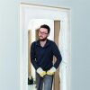 Staubschutztür Vlies 1,10x2,20 m weiß robuster Durchgang staubfreies Arbeiten