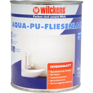 Wilckens Aqua PU Fliesenlack Weiss seidenmatt Grund- und...