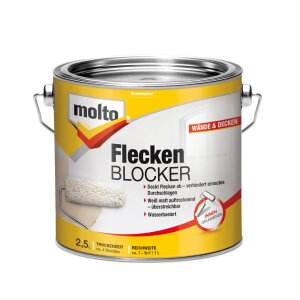 Molto Flecken-Blocker Weiß 2,5 l Nikotin Fett Rost...