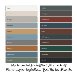 Handgestrichenes Farbmuster Consolan Wetterschutzfarbe...