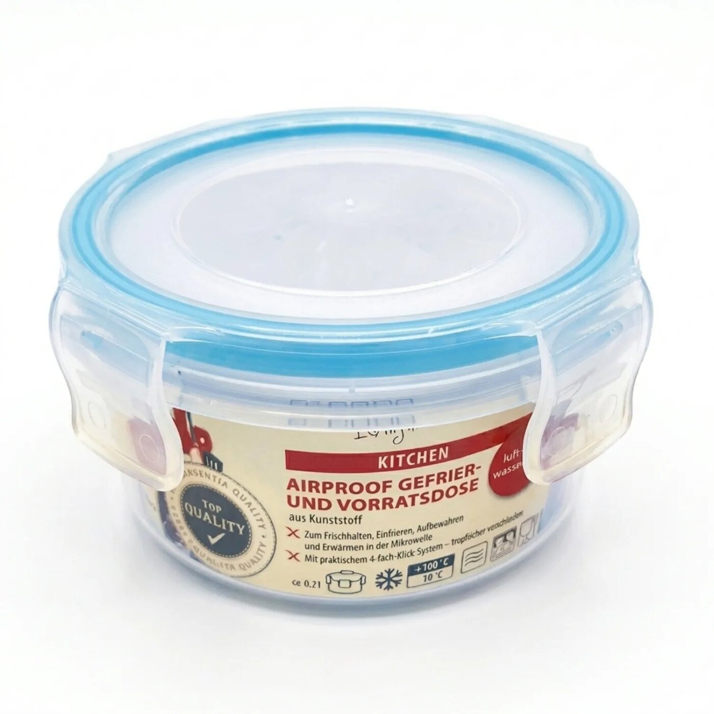 Axentia Airproof Gefrierdose Vorratsdose Luftdicht 0,25 l