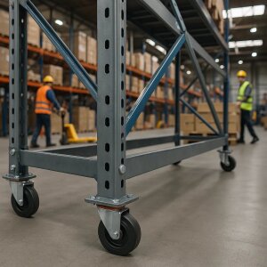 Lenk-/Bockrollen Vollgummi Kunststofffelge 80-250 mm 250 kg mit/ohne Feststeller