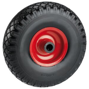 Pannensicheres Rad Metallfelge rot Rollenlager...
