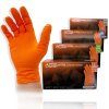 PROGRIP Nitril Handschuhe Orange Diamant Grip Robust Lebensmittelecht