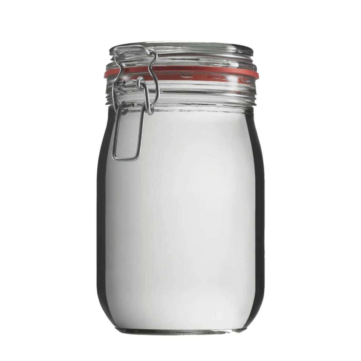 Einmachglas Drahtbügel 1140 ml rund Weißglas dicht
