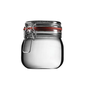 Einmachglas Drahtbügel 634 ml rund Weißglas...